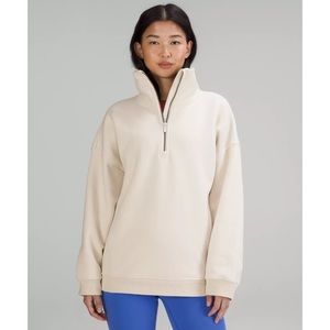 lululemon thick half zip fleece